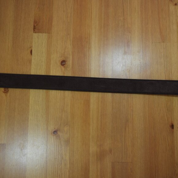 $1100 Brioni Men's Dark Brown Suede Belt Genuine Leather Handmade Italy 120 48 - Picture 11 of 16